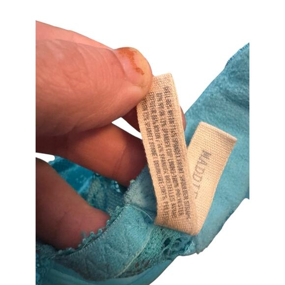 Aerie American Eagle Maddie Blue Two Toned Push Up Underwire Bra 34C - Picture 8 of 8